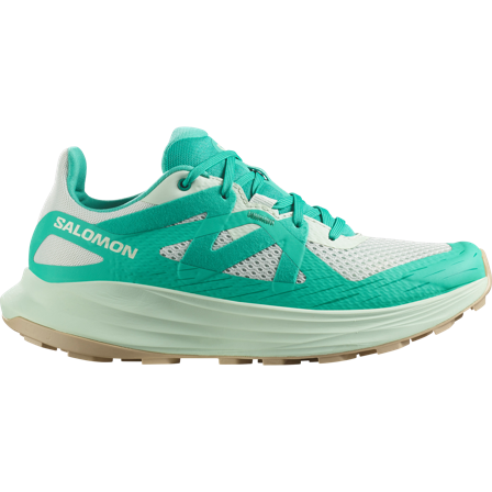 Salomon - Women's Trail Running Shoes Ultra Flow W - Clearly Aqua / Dynasty Green - 5