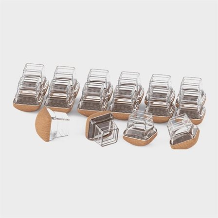 Gulvbeskyttere til stole og borde 1,9 cm 4-pak