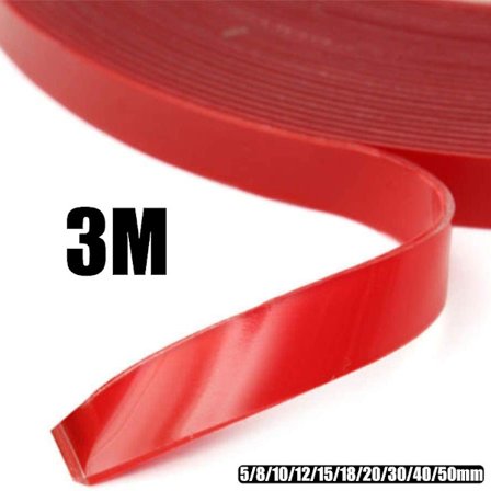 3m Nano Dobbeltklæbende Tape Sporløs Høj Viskositet Transparent Vandtæt Film Vægmonterede Klistermærker Biltilbehør| |