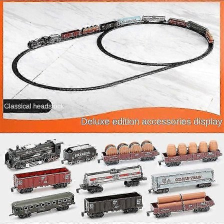 Elektrisk togmodell med spor jernbane batteridrevet klassisk simulering høyhastighetstog for barn robotisk