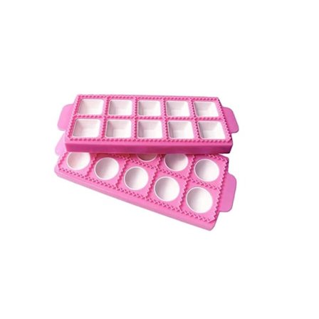 (Rose, 34*13.5*2cm)*2 wonton forme, runde dumpling forme / firkantede dumpling forme, 10 stykker, til formning og presning af tærter