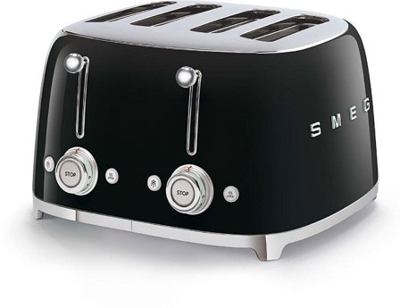 SMEG 50's Style TSF03BLEU - brødrister - svart