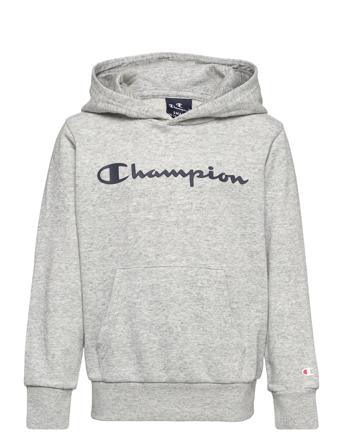Hooded Sweatshirt Hoodie Trøje Grå Champion