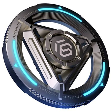 Rask og stille fargerik lysende, kul fidget spinner, for angst og stressreduksjon (blå)