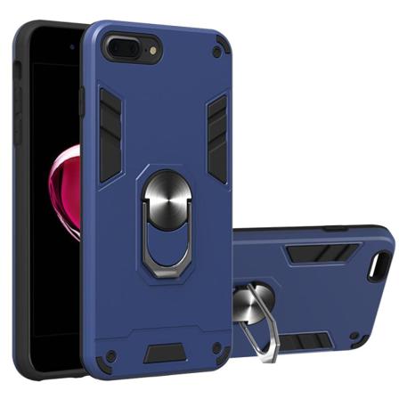 Iphone 7/8 Plus - Hybrid Armor Ring Skal - Mörk Blå Darkblue Mörk Blå