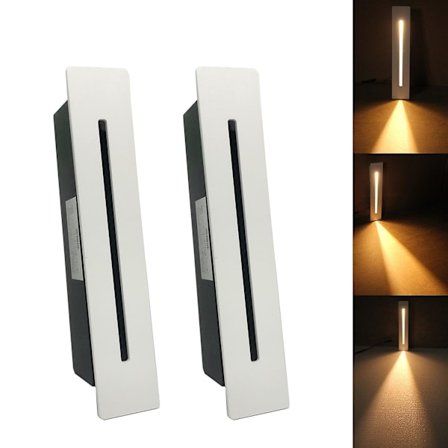 2023 - LED-infälld trappbelysning Stegljus 220v Inomhus Hörn Vägglampa Trapp Dekorationslampa Hall