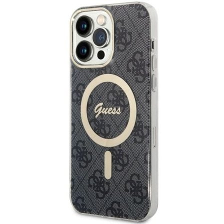Guess 4G MagSafe -kotelo iPhone 14 Pro Maxille - musta