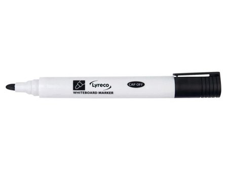 Lyreco Whiteboardpenna drywipe rund svart - Lyreco - Kontorsmaterial - Pennor - Whiteboardpennor - Rund spets