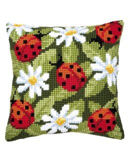 Stickpackung Kissen Marienkäfer - Vervaco