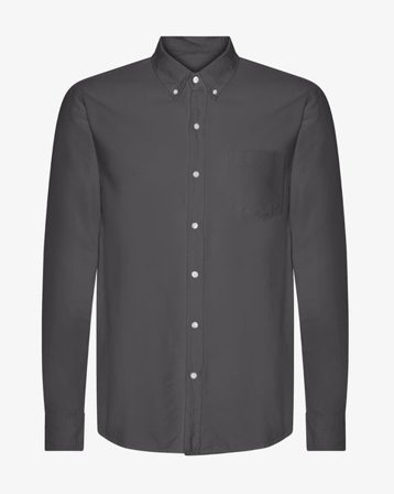 Organic Button Down Shirt - Lava Grey - Male - 2XL