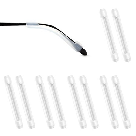 Silikone brillearmsbetræk, 5 par skridsikre, elastiske og komfortable brilleholdere