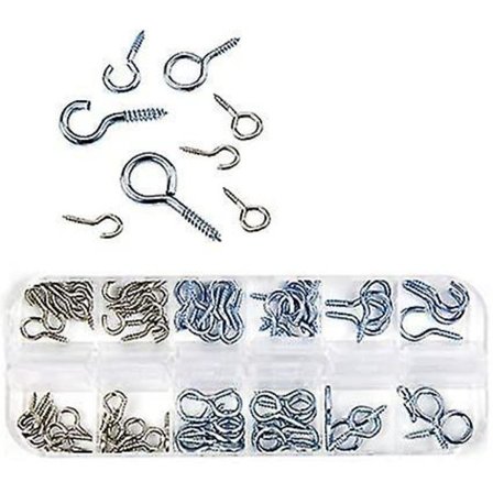 100 stk. Øjeskruer Kroge Skrue-i Loft Væghængere