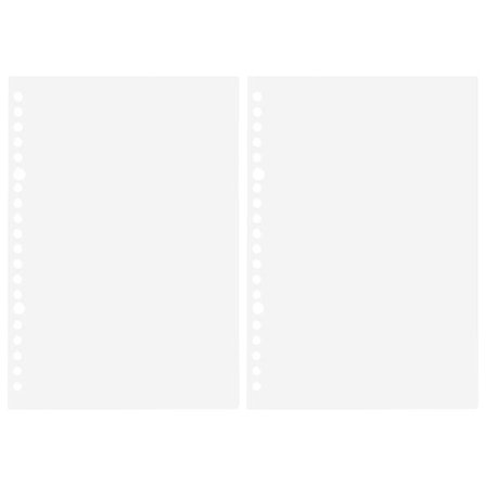 2 stk. Farverig PP løsbladsdæksel A5/B5 klararkbeskytter indeksdeler Separator til ringbind Dokumentnotesbog