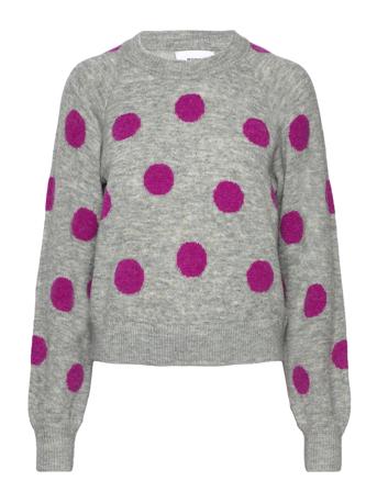 Nuellen Pullover Pullover Grå Nümph*Betinget Tilbud