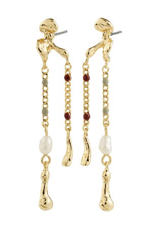 Pilgrim REGGIE earrings gold-plated Smycken & klockor Dam Guld ONESIZE