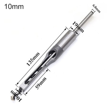 Neliömäinen reikäporanterä puuntyöstötyökalu 10 mm