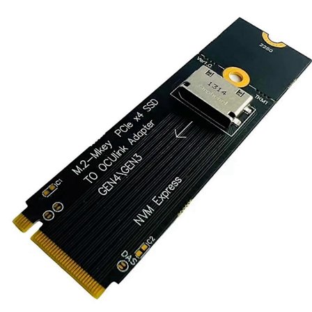 M.2 NVME til U.2 Oculink SFF-8612 Adapter PCI-E NGFF Multifunksjonell Praktisk Adapter GEN4