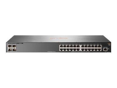 Hewlett Packard Enterprise HPE Aruba 2930F 24G 4SFP - switch - 24 porter - Styrt - rackmonterbar