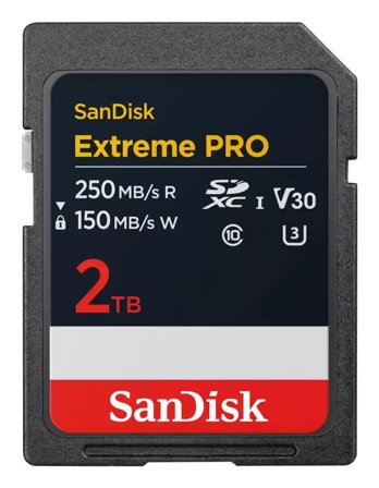 Sandisk Extreme PRO 2TB SDXC 250MB/s UHS-I