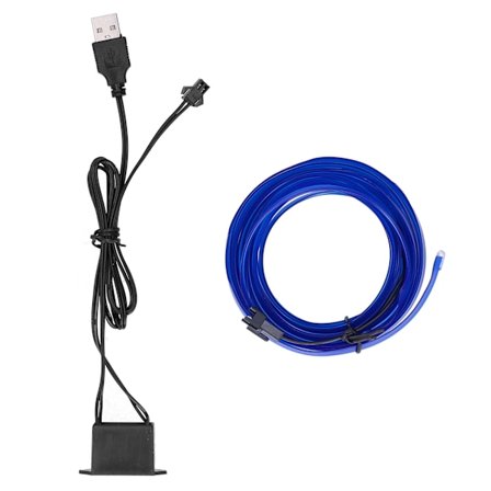 3 meter / 9,8 ft USB bil ambient lys fleksibel LED lysstrimmel bil interiør dekorativ lampe