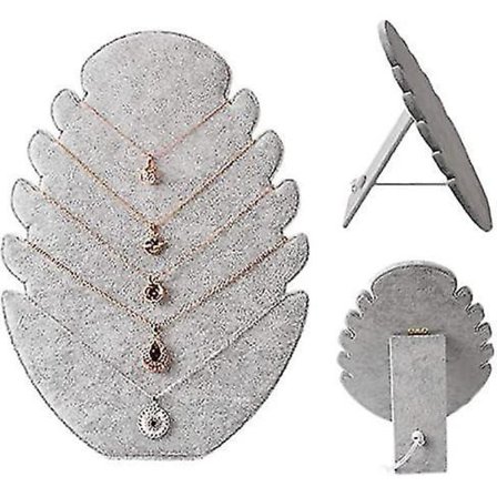 Fløjlskæde Stativ Smykke Halskæde Display 5 Hak Holder