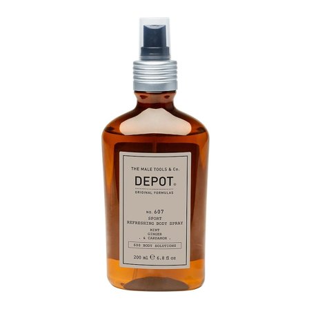 DEPOT Sport Refreshing Body Spray No. 607 200 ml, Mænd, Barbering, Skum, Sprit & Gel