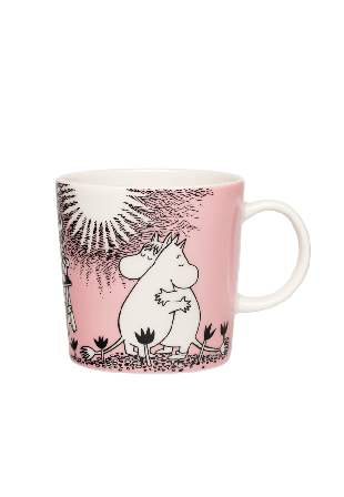 Arabia Mumin mugg 0,3L Kärlek 30 Glas Rosa 0,3 L