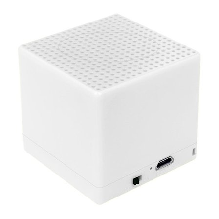 Liten Kvadratisk Bluetooth-högtalare Trådlös Audio Subwoofer Högtalare, vit