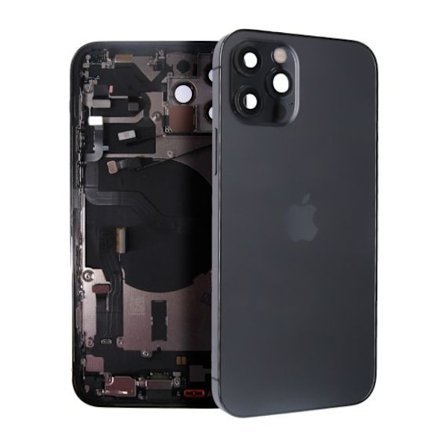 iPhone 12 Pro Baksida med Komplett Ram - Grafit