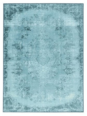 Medaille Wasbaar Groot Scarlett Vloerkleed - Turkoois 300X400 In Klassieke Stijl