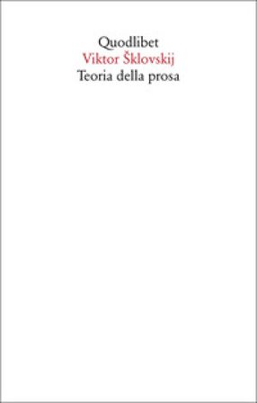 Teoria della prosa Viktor Šklovskij