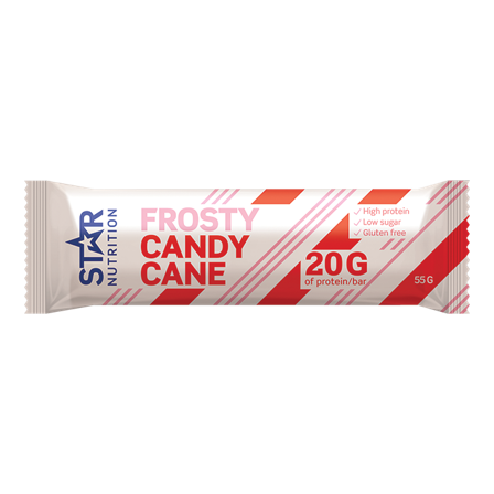 Proteinbars Star Nutrition Proteinbar 55 g, Candy Cane - Bodyman.dk