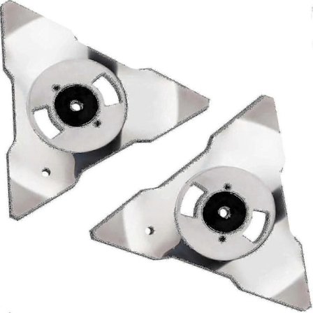 2-pack ersättningsblad för Robomow robotgräsklippare RS TS MS RC TC MC modeller, rostfritt stål S2