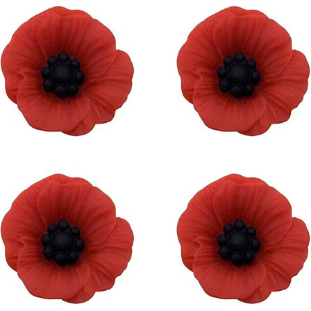 Valmue Brosche Souvenir Gave Lapel Blomst Pin Til Kvinder Blomster Broscher (10 Stk) (di Man Jia)