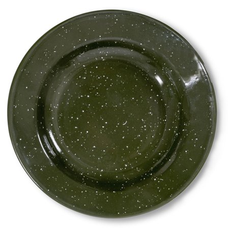 Sagaform Doris emaljetallerken, grøn | KitchenOne