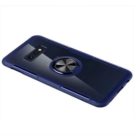 Samsung Galaxy S10e - Stilrent Skal Med Ringhållare (leman) Blå/blå