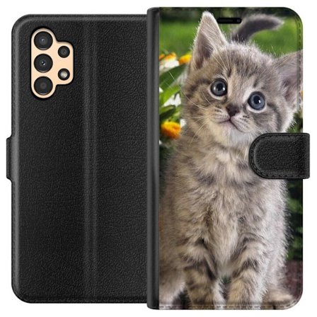 Yhteensopiva Lompakkokotelo Samsung Samsung Galaxy A13 Kissa