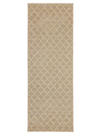 Jana Indoor/Outdoor Rug Washable 80X250 Small Beige Runner