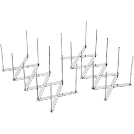 2 stk Utvidbare Pottelokkholdere i Rustfritt Stål