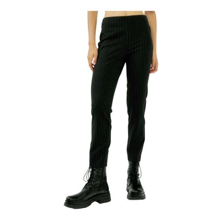 Silvian Heach, Striped trousers with elastic waist Zwart, Dames, Maat:M,elastisch