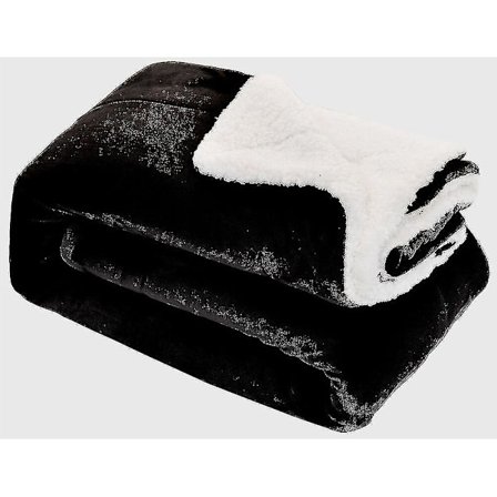 Mjuk och mysig stor filt i fuskpäls och mink till säng, soffa, dubbelsäng och king size