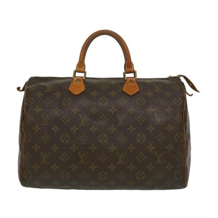 Louis Vuitton Vintage, Pre-owned Speedy 35 Monogram Handbag Bruin, Dames, Maat:ONE Size