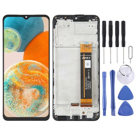 Kompatibel med Samsung Kompatibel med Galaxy A23 5G SM-A236 LCD-skjerm Digitizer Full Montering med Ramme