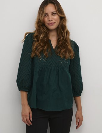 Culture Cutoril Blouse - Green - XS