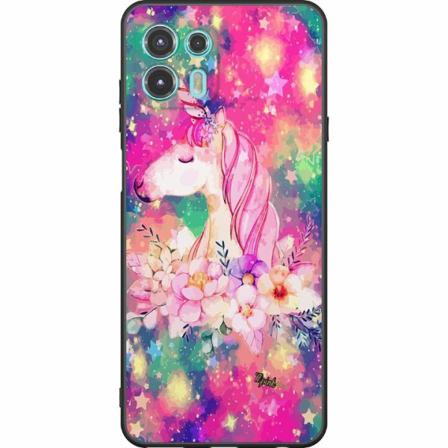 Motorola Edge 20 Lite Svart Skal Unicorn Enhörning