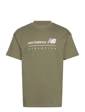 New Balance Linear Graphic T-Shirt - Khaki green - S