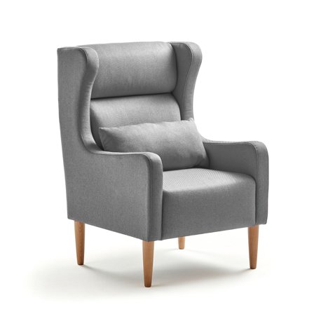 Sessel LUCKY, Medley-Stoff, hellgrau