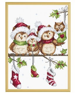 Stickpackung Bild Eulenparade