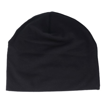 Beechfield - Black/Black Hemsedal Cotton Beanie Traditionalbeanie Black Beanie - @ Hatstore