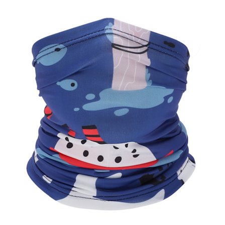 Halsduk för barn, cykelhalsduk, solskydd, multifunktionell för utomhusfiske, sport, Ocean